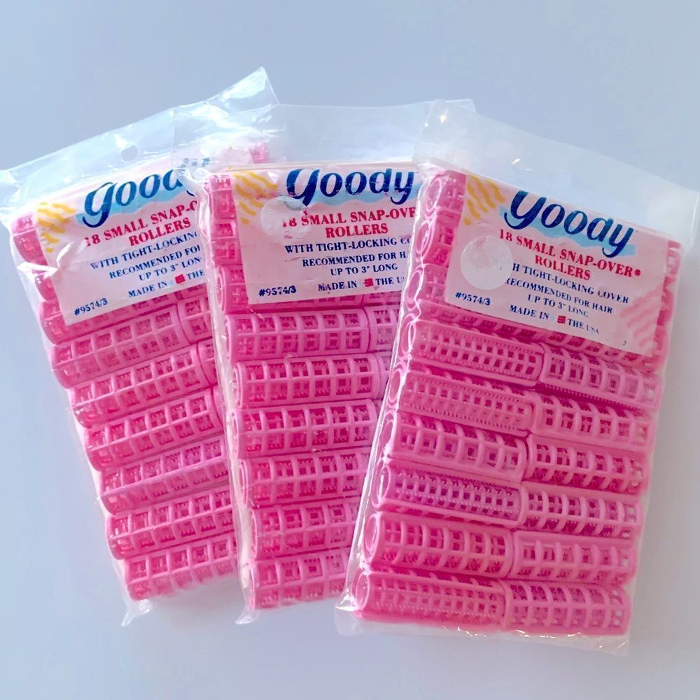Vintage Goody Snap Over Small Hair Rollers